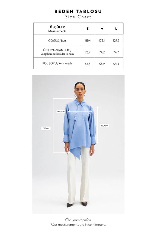 Asymmetric Poplin Tunic