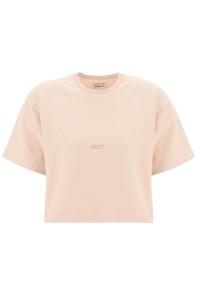 Autry boxy t-shirt with debossed logo