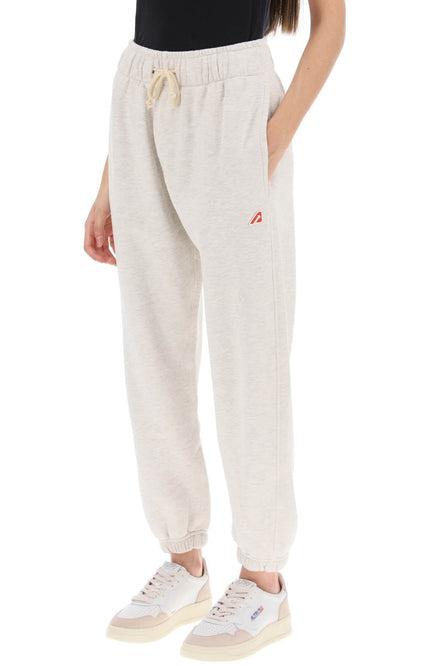 Autry melange sweatpants with logo patch