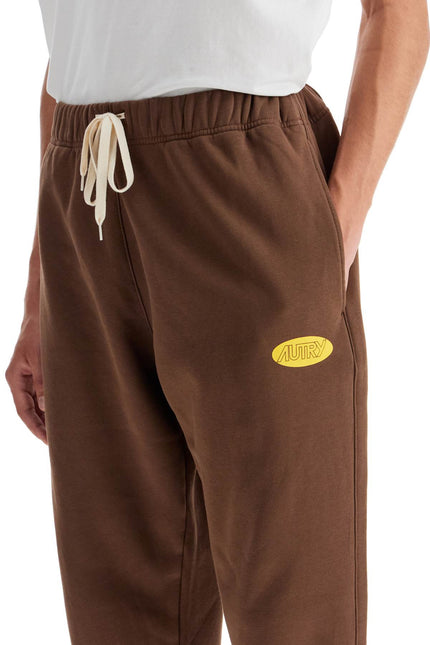 Autry relaxed fit fleece joggers for - Brown