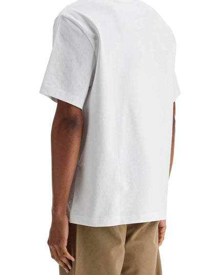 Axel Arigato white organic cotton crew neck t-shirt with discreet logo