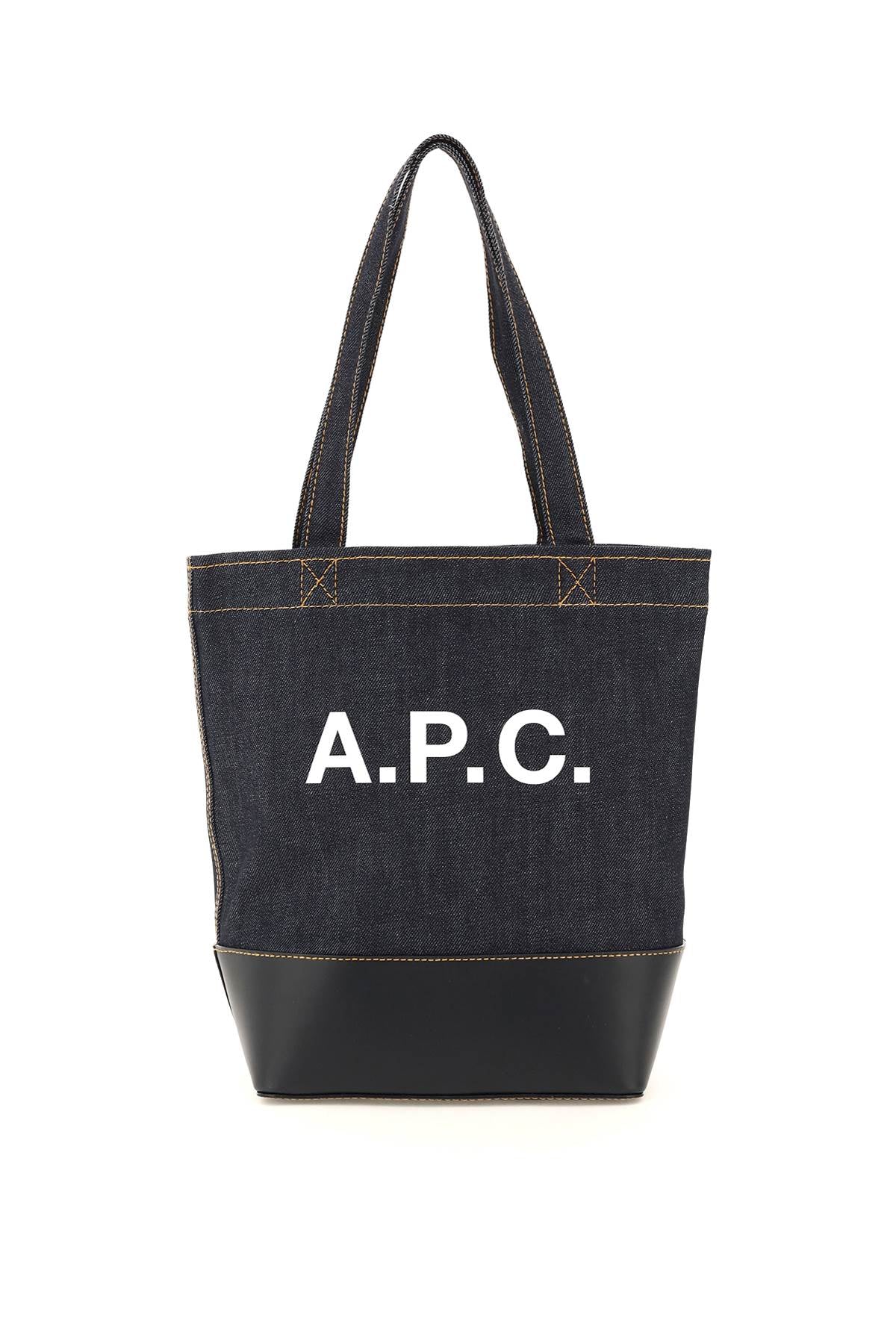 Axel Small Denim Tote Bag-men > bags > tote bags-A.P.C.-os-Blu-Urbanheer