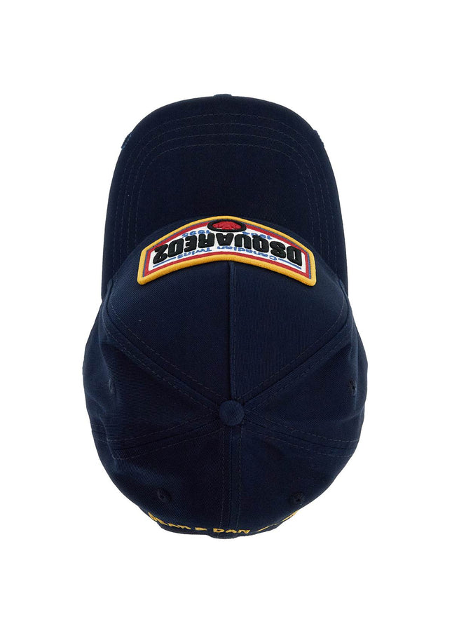 Dsquared2 cotton gabardine baseball cap with