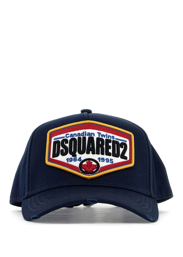 Dsquared2 cotton gabardine baseball cap with