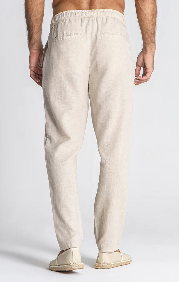 BEIGE LINEN PANTS-Pants-Gianni Kavanagh-Urbanheer