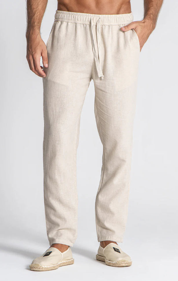 BEIGE LINEN PANTS-Pants-Gianni Kavanagh-XS-Urbanheer