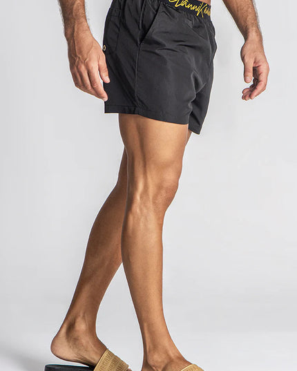 BLACK AUTHENTIC SWIMSHORTS-SWIMSHORTS-Gianni Kavanagh-Urbanheer