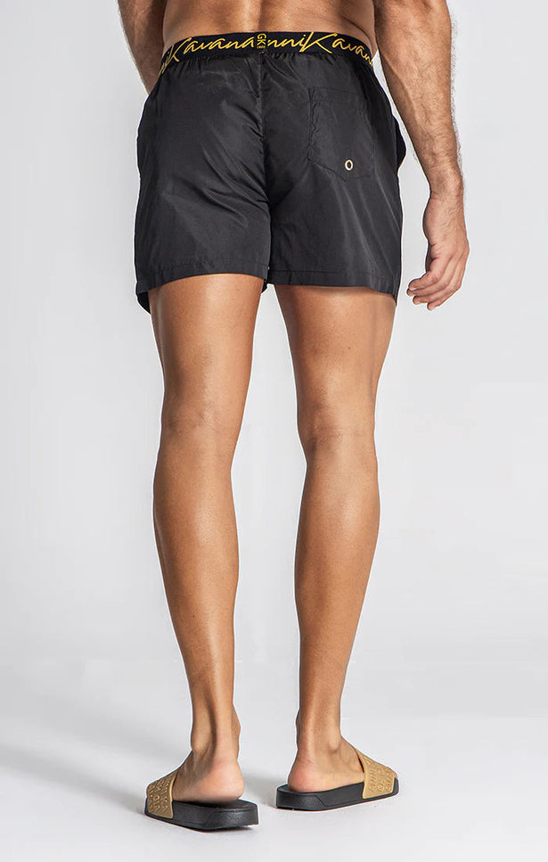 BLACK AUTHENTIC SWIMSHORTS-SWIMSHORTS-Gianni Kavanagh-Urbanheer