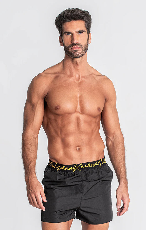 BLACK AUTHENTIC SWIMSHORTS-SWIMSHORTS-Gianni Kavanagh-XS-Urbanheer