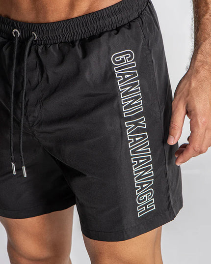 BLACK LIMIT SWIMSHORTS-SWIMSHORTS-Gianni Kavanagh-Urbanheer