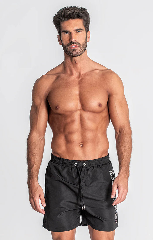 BLACK LIMIT SWIMSHORTS-SWIMSHORTS-Gianni Kavanagh-Urbanheer