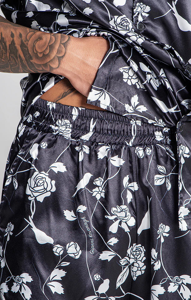 BLACK LOS FELICES SHORTS-Shorts-Gianni Kavanagh-Urbanheer