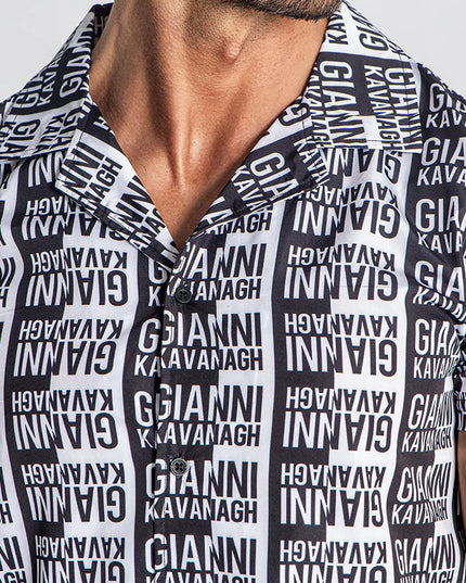 BLACK MULTIPLY HAWAIIAN SHIRT-SHIRT-Gianni Kavanagh-Urbanheer