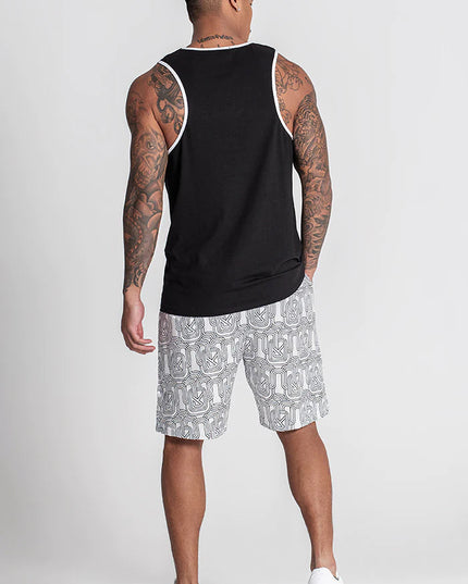 BLACK PARADISO TANK TOP-Tank Tops-Gianni Kavanagh-Urbanheer