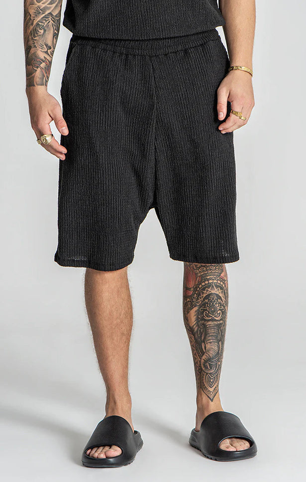 BLACK RESORT SHORTS-SWIMSHORTS-Gianni Kavanagh-Urbanheer