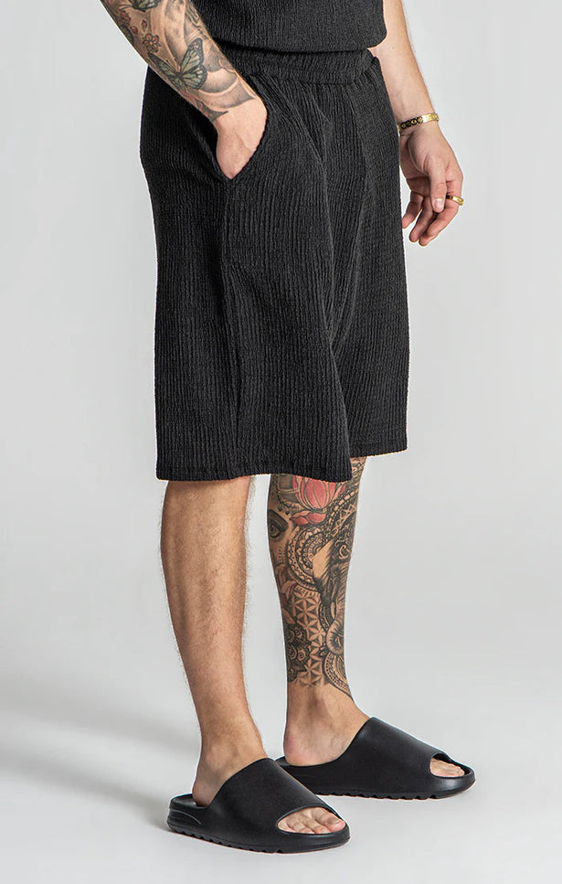 BLACK RESORT SHORTS-SWIMSHORTS-Gianni Kavanagh-Urbanheer