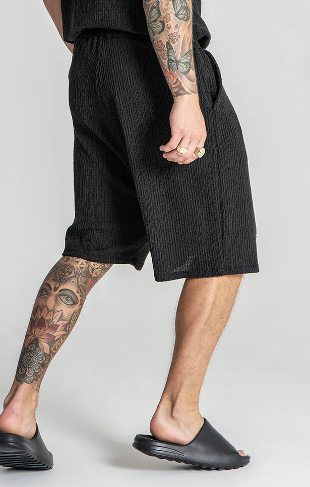 BLACK RESORT SHORTS-SWIMSHORTS-Gianni Kavanagh-Urbanheer