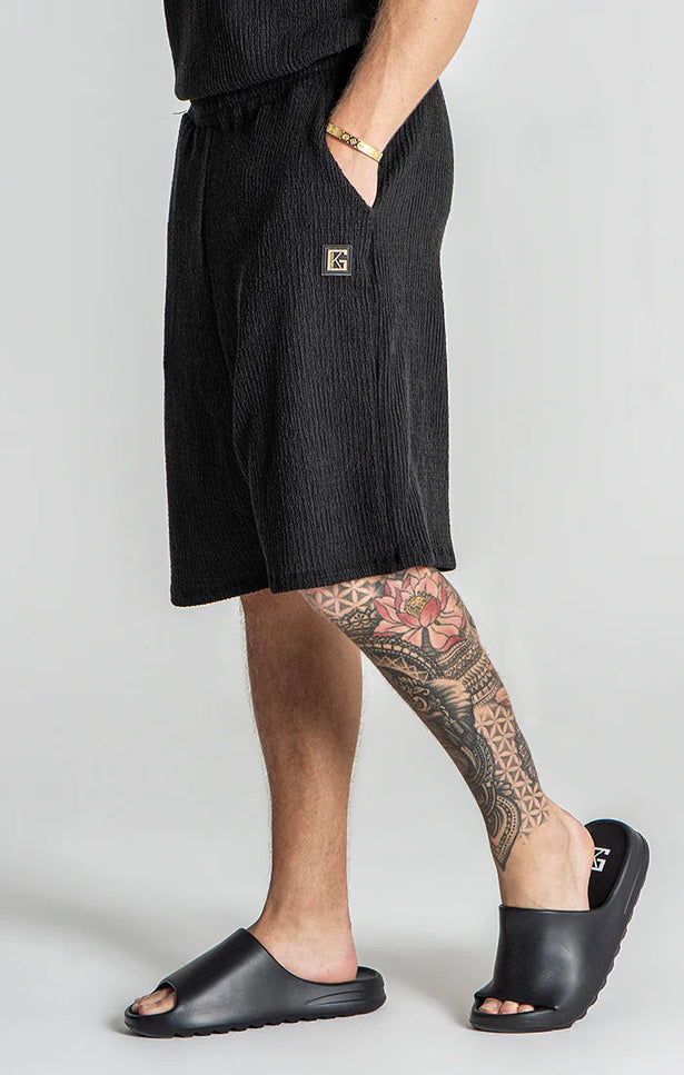 BLACK RESORT SHORTS-SWIMSHORTS-Gianni Kavanagh-XS-Urbanheer