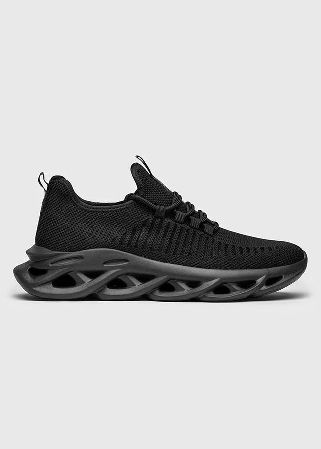 BLACK STRUCTURE SNEAKERS-Men's Sneakers-Gianni Kavanagh-Urbanheer