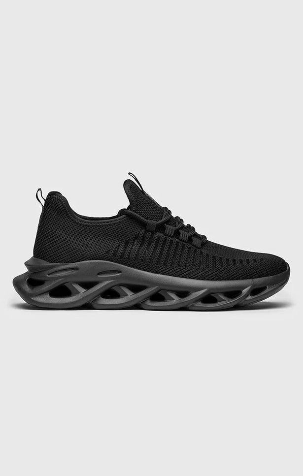 BLACK STRUCTURE SNEAKERS-Men's Sneakers-Gianni Kavanagh-Urbanheer