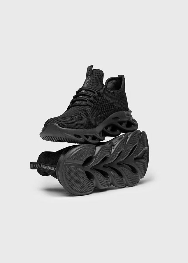 BLACK STRUCTURE SNEAKERS-Men's Sneakers-Gianni Kavanagh-Urbanheer