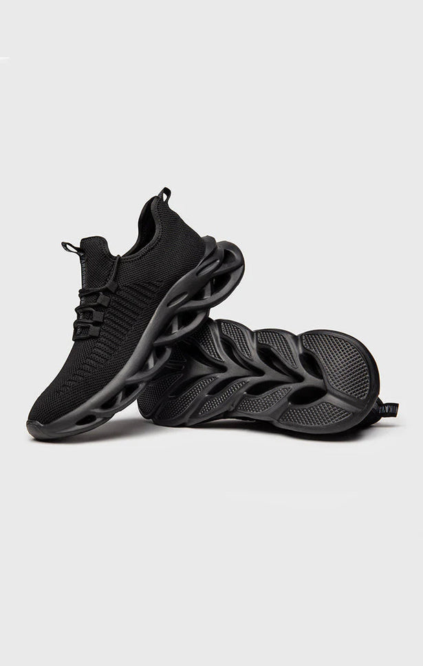 BLACK STRUCTURE SNEAKERS-Men's Sneakers-Gianni Kavanagh-Urbanheer