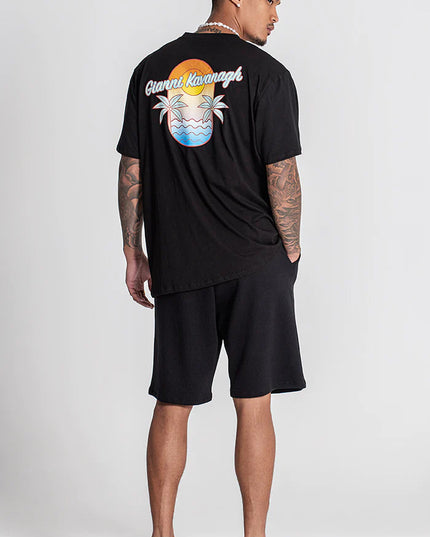 BLACK TROPICANA OVERSIZED TEE-Tee-Gianni Kavanagh-Urbanheer