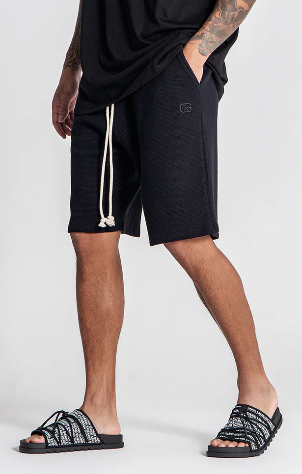 BLACK TROPICANA SHORTS-SWIMSHORTS-Gianni Kavanagh-Urbanheer