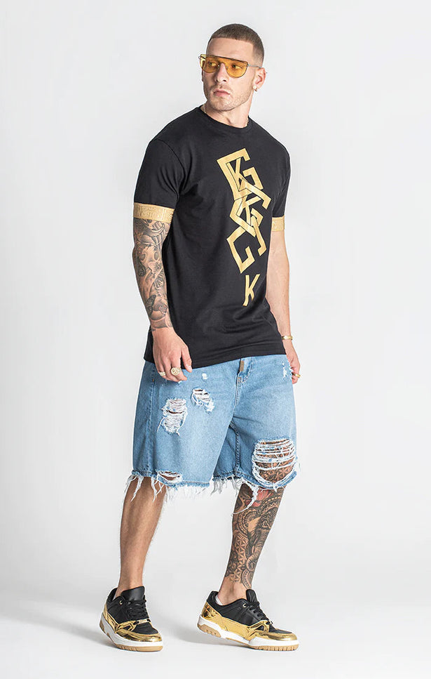 BLACK (UN)BALANCE ELASTIC TEE-Tee-Gianni Kavanagh-Urbanheer