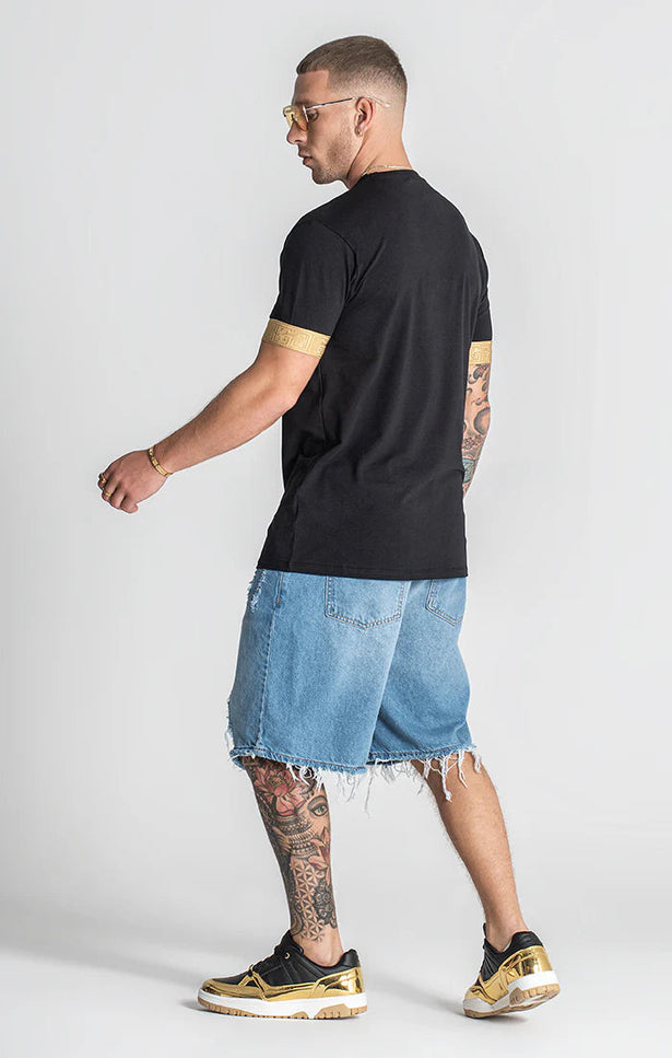 BLACK (UN)BALANCE ELASTIC TEE-Tee-Gianni Kavanagh-Urbanheer