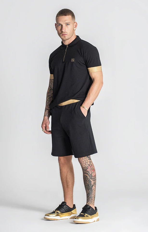 BLACK (UN)BALANCE ZIP POLO-Polo-Gianni Kavanagh-Urbanheer