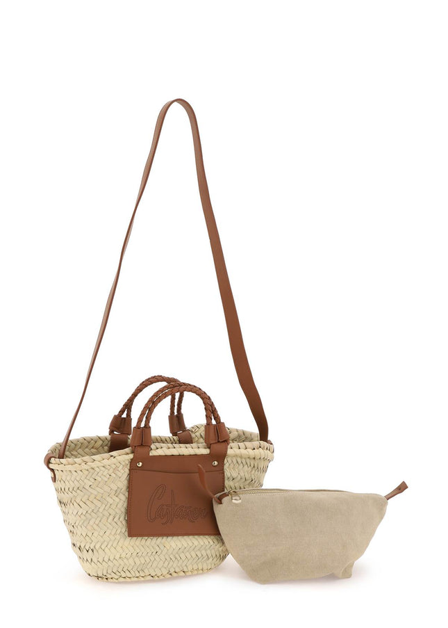 CASTANER raffia basket bag for