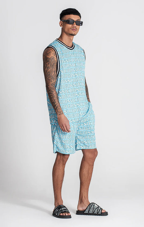 BLUE PARADISO TANK TOP-Tank Tops-Gianni Kavanagh-Urbanheer