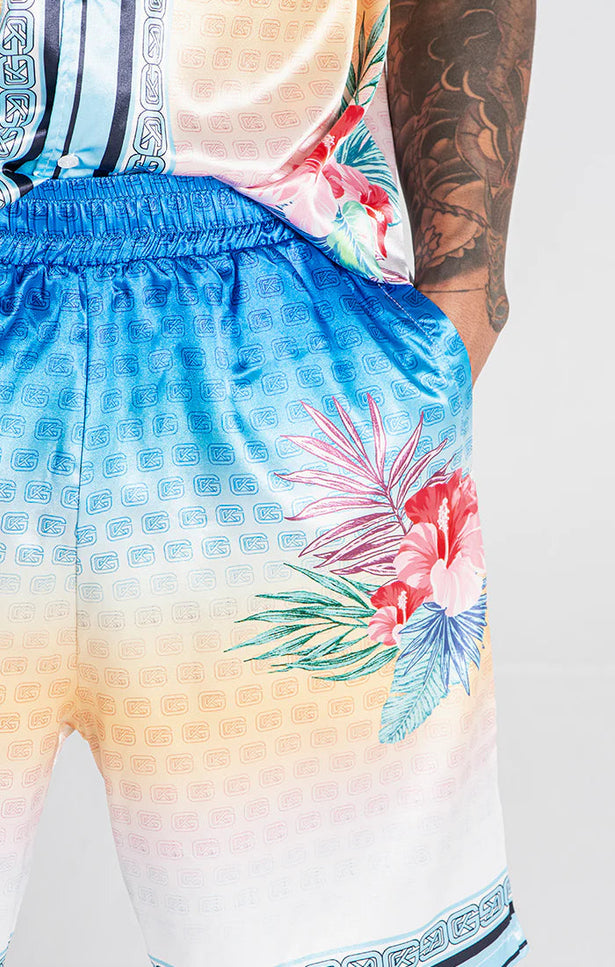 BLUE TROPICANA SHORTS-Shorts-Gianni Kavanagh-Urbanheer