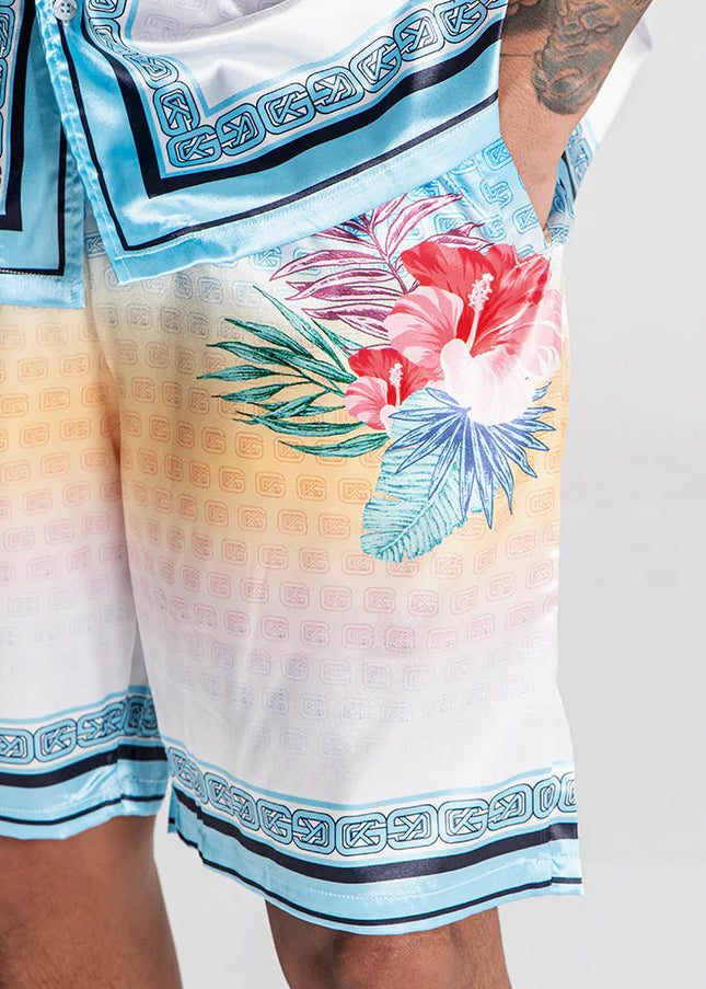 BLUE TROPICANA SHORTS-Shorts-Gianni Kavanagh-Urbanheer