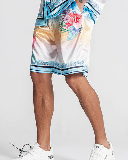 BLUE TROPICANA SHORTS-Shorts-Gianni Kavanagh-Urbanheer