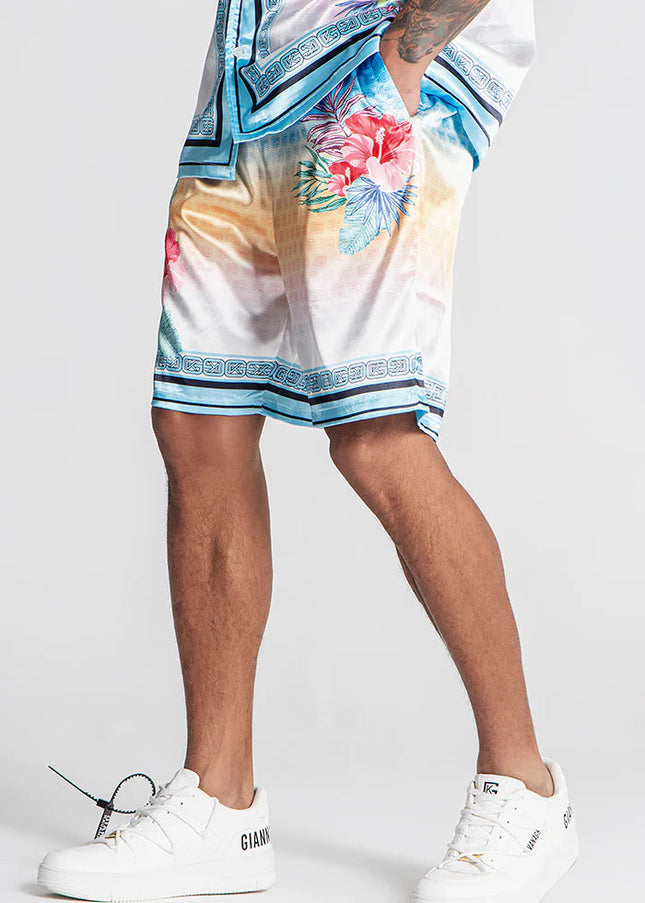 BLUE TROPICANA SHORTS-Shorts-Gianni Kavanagh-Urbanheer