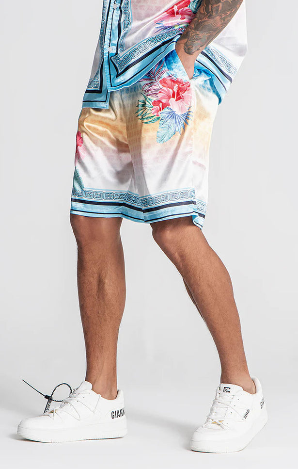 BLUE TROPICANA SHORTS-Shorts-Gianni Kavanagh-Urbanheer