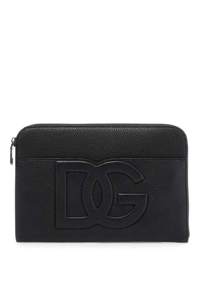 Dolce & Gabbana "embossed leather media pouch