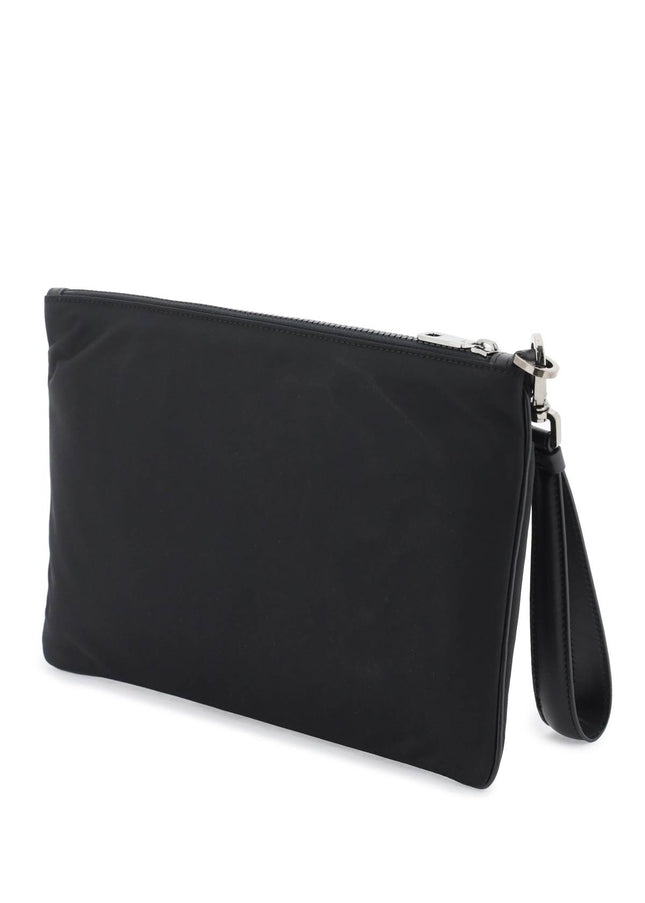 Dolce & Gabbana nylon pouch with rubberized logo