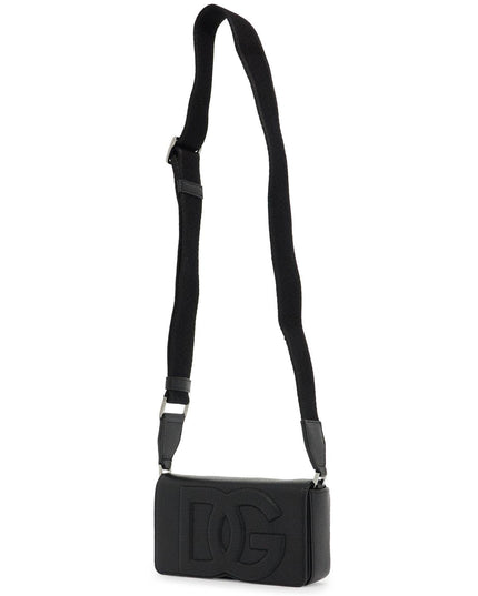 Dolce & Gabbana mini leather crossbody bag with shoulder strap.