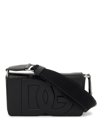 Dolce & Gabbana mini leather crossbody bag with shoulder strap.