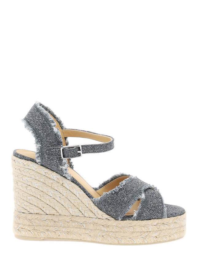 CASTANER lurex bromelia wedge sandals