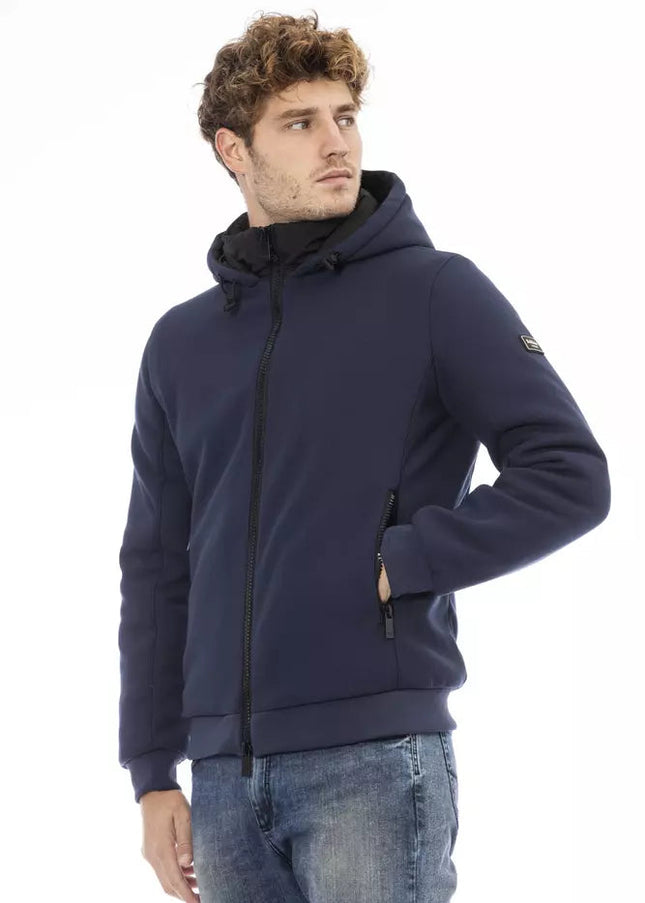 Baldinini Trend Blue Polyester Men Jacket