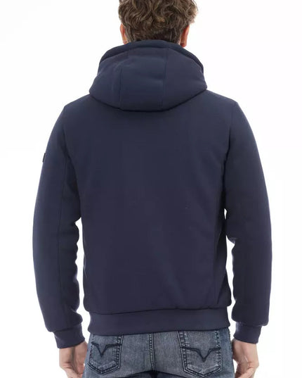 Baldinini Trend Blue Polyester Men Jacket