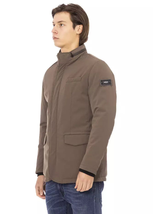 Baldinini Trend Brown Polyester Men Jacket