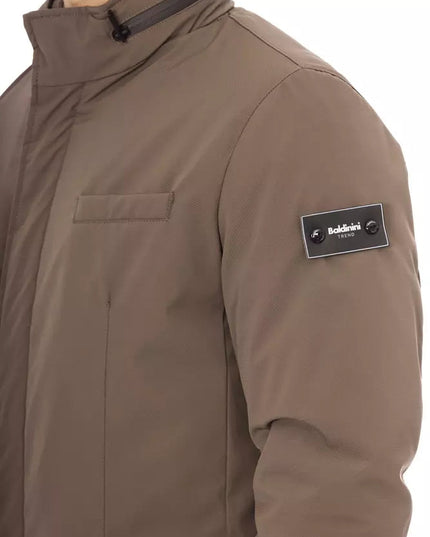 Baldinini Trend Brown Polyester Men Jacket