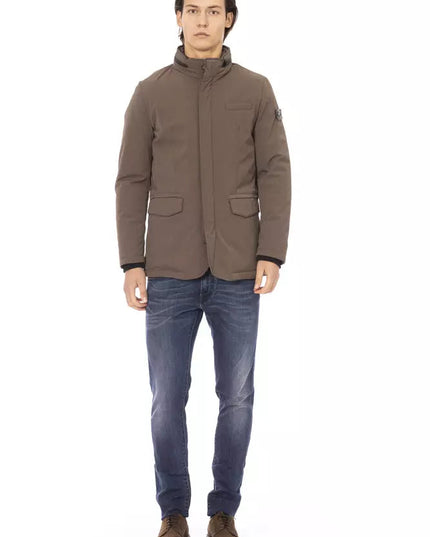 Baldinini Trend Brown Polyester Men Jacket