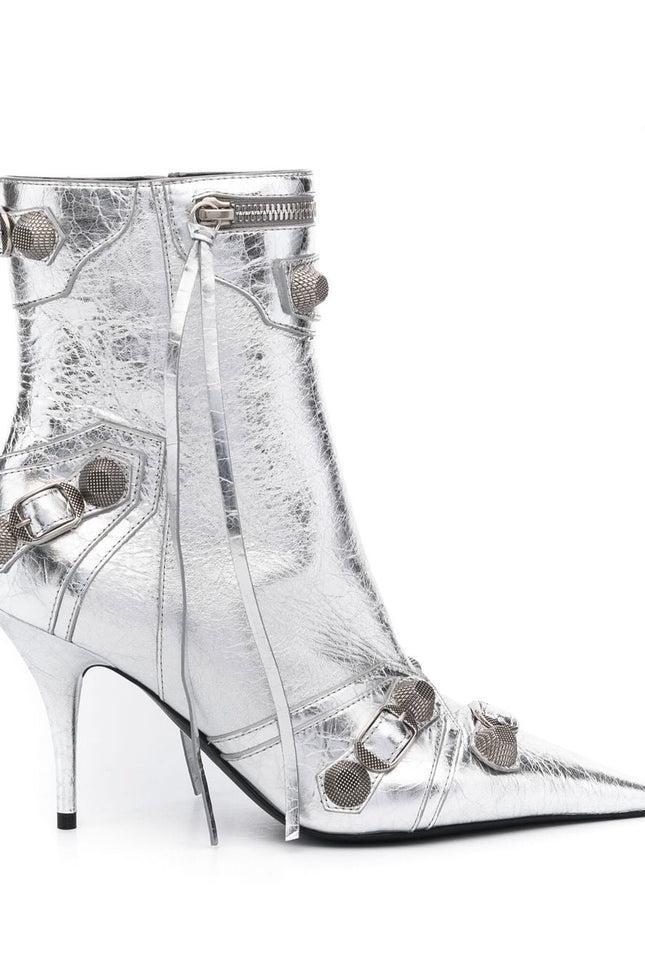 Balenciaga Boots Silver