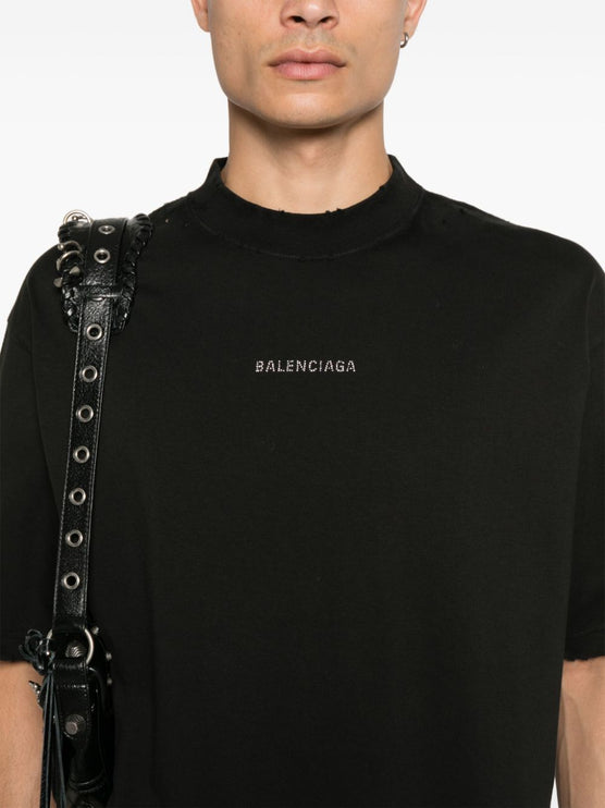 Balenciaga T-shirts and Polos Black